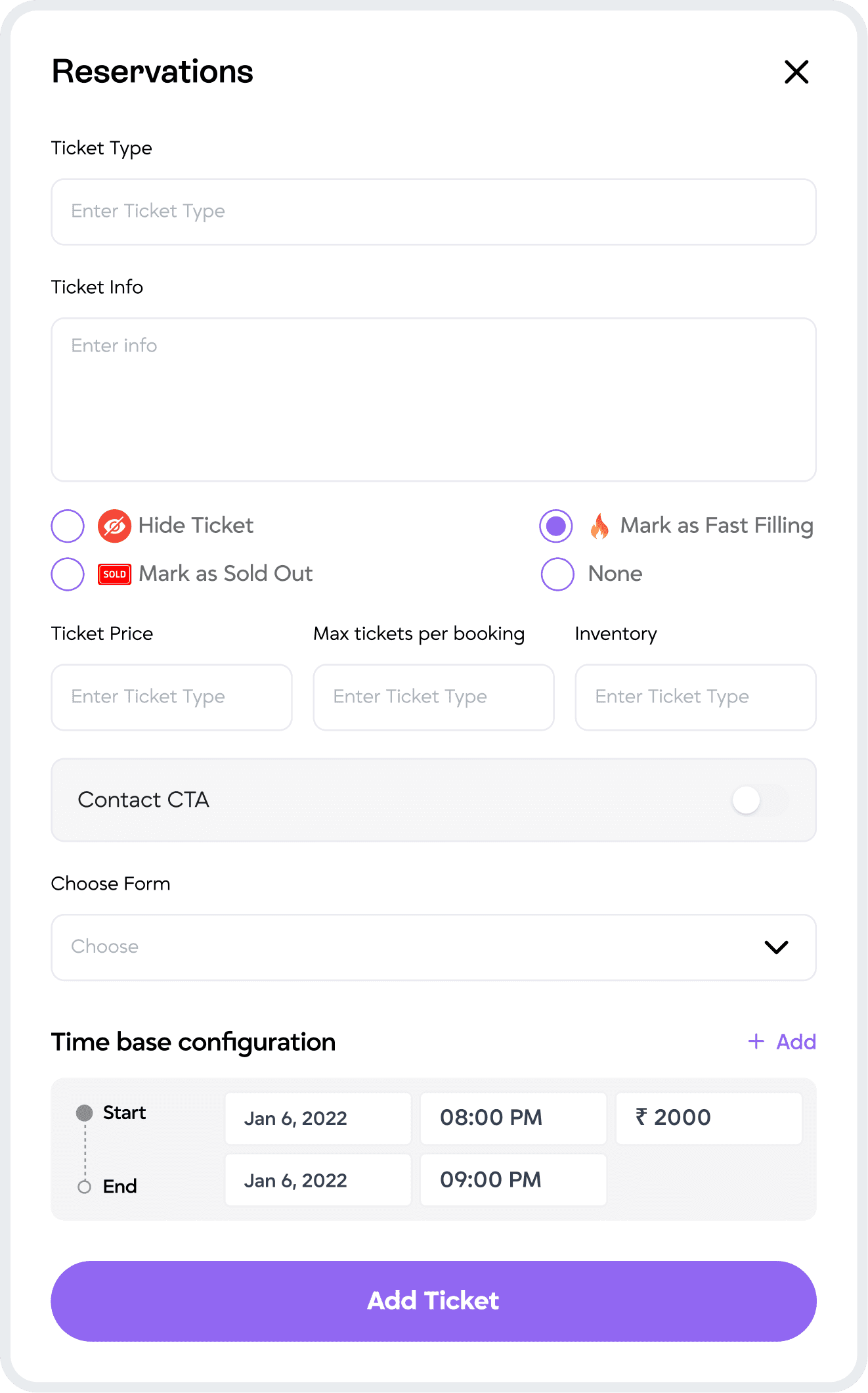 Ticketing UI